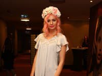 Mária Čírová počas afterpárty Miss Slovensko 2014 v outfite víly
