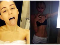 S fotením sa v kúpeľni nezaostáva ani Miley Cyrus.