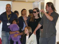 Šťastná rodina - Angelina Jolie, Brad Pitt a ich spoločné deti