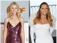 Herečka Gwyneth Paltrow (vľavo) nie je tak obdarená, ako Mariah Carey (vpravo), no aj napriek tomu je sexi
