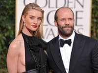 Modelka Rosie Huntington-Whiteley a jej dlhoročný priateľ, herec, Jason Statham