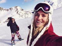 Taťána Kuchařová si spolu s Ondřejom dopriali takúto lyžovačku
