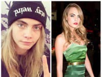 Cara Delevingne je bez mejkapu sivá myš