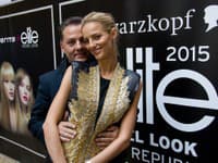 Riaditeľ súťaže Saša Jány a topmodelka Michaela Kocianová
