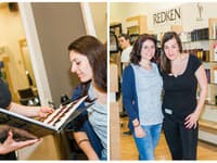 Mária má krásne, kvalitné husté  vlasy,  hairstylistka Petra Myjavcová zo salónu KLIER im dodala nádhernú čokoládovú farbu, úpravu strihu a jednoduchý elegantný styling, so stále modernými veľkými lokňami. 