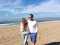 Známa tanečnica Ivana Surovcová a hokejista Marián Gáborík 