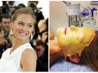 Modelka Bar Refaeli prisahá na masku zo zlata