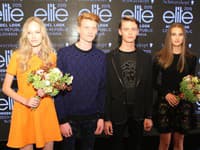 Štvorica víťazov: Aneta Mešťanová a Kristián Černík (ČR) a Dominik Oravec a Lea Novosedliaková (SR)