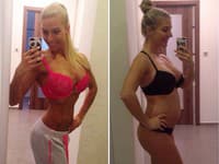 Postava víťazky fitness a budúcej mamičky