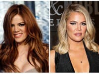 Khloé Kardashian je typickým príkladom premeny z brunety na blondínu