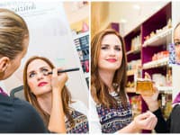 Klaudia Kolenčíková v parfumérii Marionnaud si na Ivku prichystala svoj arzenál farbičiek dekoratívnej kozmetiky Yves Saint Laurent