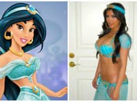 Princezná Jasmine a reality hviezda Kim Kardashian