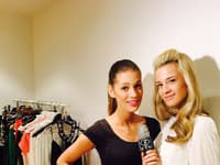 Moderátorka Fashion TV Mária Zelinová s jej kolegyňou Jasmínou Alagičovou