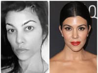 Kourtney Kardashian vyzerá bez pomoci vizážistov ako každá z nás