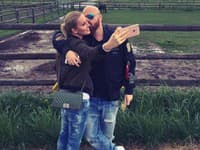 Simona Krainová s manželom Karolom, ako dve hrdličky 