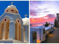 Grécke mestečko Santorini je vo svete známe ako jedno z najromantickejších