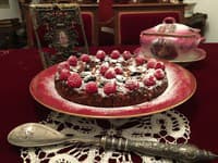 Jablkovo - ovsený koláč s voňavými malinami