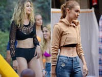 Krásna modelka je čoraz štíhlejšia štíhlejšia...