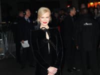 Nicole Kidman v sexi zamatovej róbe
