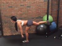 Deadlift na jednej nohe
