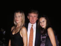 Melania Trump, vtedy ešte Melania Knauss s Donaldom a Danielou Peštovou