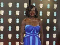 Herečka Viola Davis zažiarila v modrej róbe od Jenny Packham