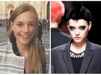 Magdaléna Havlíčkova na prehliadke pre Junya Watanabe