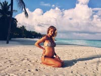 Krásna modelka sa pochválila na instagrame rastúcim bruškom