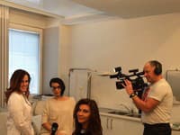 Spoločná fotografia z natáčania videa o infúznej terapii vitamínom C.