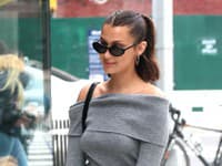 Bella Hadid a jej čierne slnečné okuliare v 