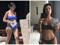 Kourtney Kardashian kedysi a dnes