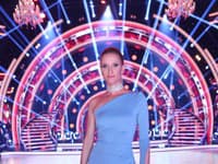 Adela Banášová očarila v modrej róbe