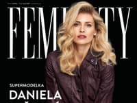 Daniela Peštová z Elite Prague na titulke jesenného čísla magazínu Feminity