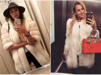 Moderátorka Dominika Ducová a tenistka Dominika Cibulková podľahli vášni bielych kožušín