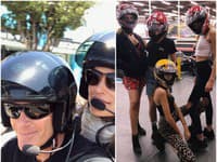 Trošku extrému milujú obe. Cindy Crawford si ho užíva s manželom, Kaia v sprievode kamarátok.