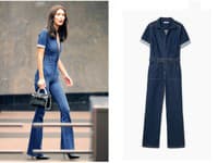 Denim overal s lodičkami pôsobí ako dokonalý biznis štýl