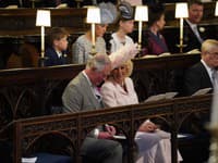 Princ Charles s manželkou Camillou na svabbe Meghan Markle a princa Harryho
