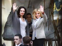 V Paríži sa stretla aj s francúzskou prvou dámou, Brigitte Macron, s ktorou diskutovala o svojej charitatívnej pomoci Jordánsku