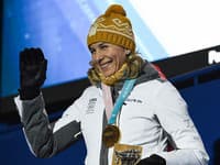 Takto rozdávala úsmevy naša úspešná olympionička, Anastasia Kuzminova, po svojom víťazstve 