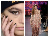 Návrhárka Anna Sui obliekla Gigi Hadid do krásny šiat s lesklými akcentmi