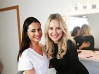 Modelka Zuzana a make-up a vlasová artistka Veronika Jelínek Vargová