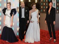 Prestížne udeľovanie cien BATFA (British Academy od Film and Televisions Awards) sa nezaobišlo bez pôvabných dám v róbach od zvučných mien