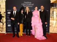 Milosh Harajda, Diane Pernet, Zuzana Kanisová, Mária Čírová a Jozef Pavleye