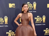 Na odovzdávanie cien MTV dorazila Zendaya v nádherných čokoládových šatách od amerického návrhára Augusta Gettyho