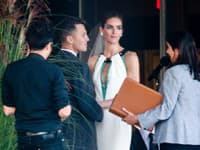 Hilary Rhoda si vybrala elegantnú róbu so zaujímavými prvkami