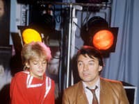 Legenda českého popu Karel Gott s Darinkou Rolincovou počas prípravy piesne Zvonky šťastia