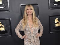 Heidi Klum v šatách značky Dundas