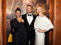 Hlavní predstavitelia postáv - Barbora Seidlová (milenka Havla), Viktor Dvořák (Václav Havel) a Anna Geislerová (Olga Havlová)