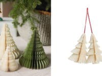 Origami papierové vianočné ozdoby