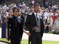 Victoria a David na kráľovskej svadbe